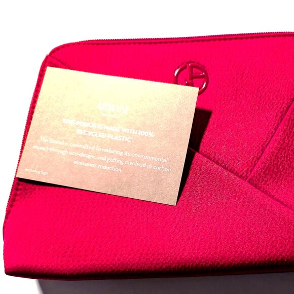 🎄 Giorgio Armani Beauty Red Cosmetic Pouch Bag – NEW in Duster 🎁 - Picture 3 of 7